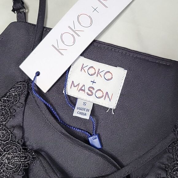 KoKo + Mason Black lace tank - Picture 3 of 5